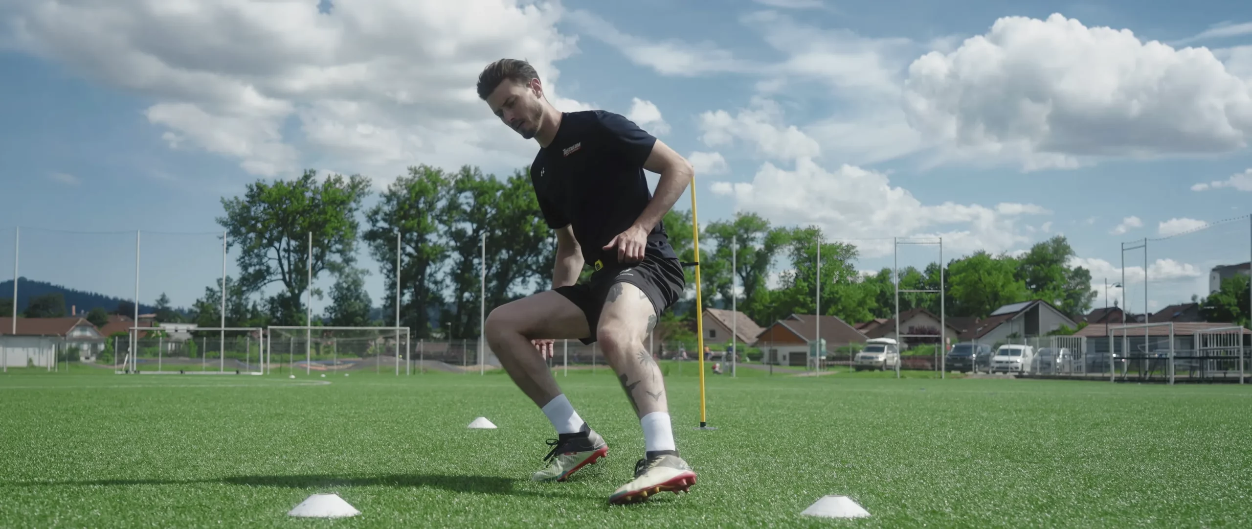 Freelap soccer training in action
